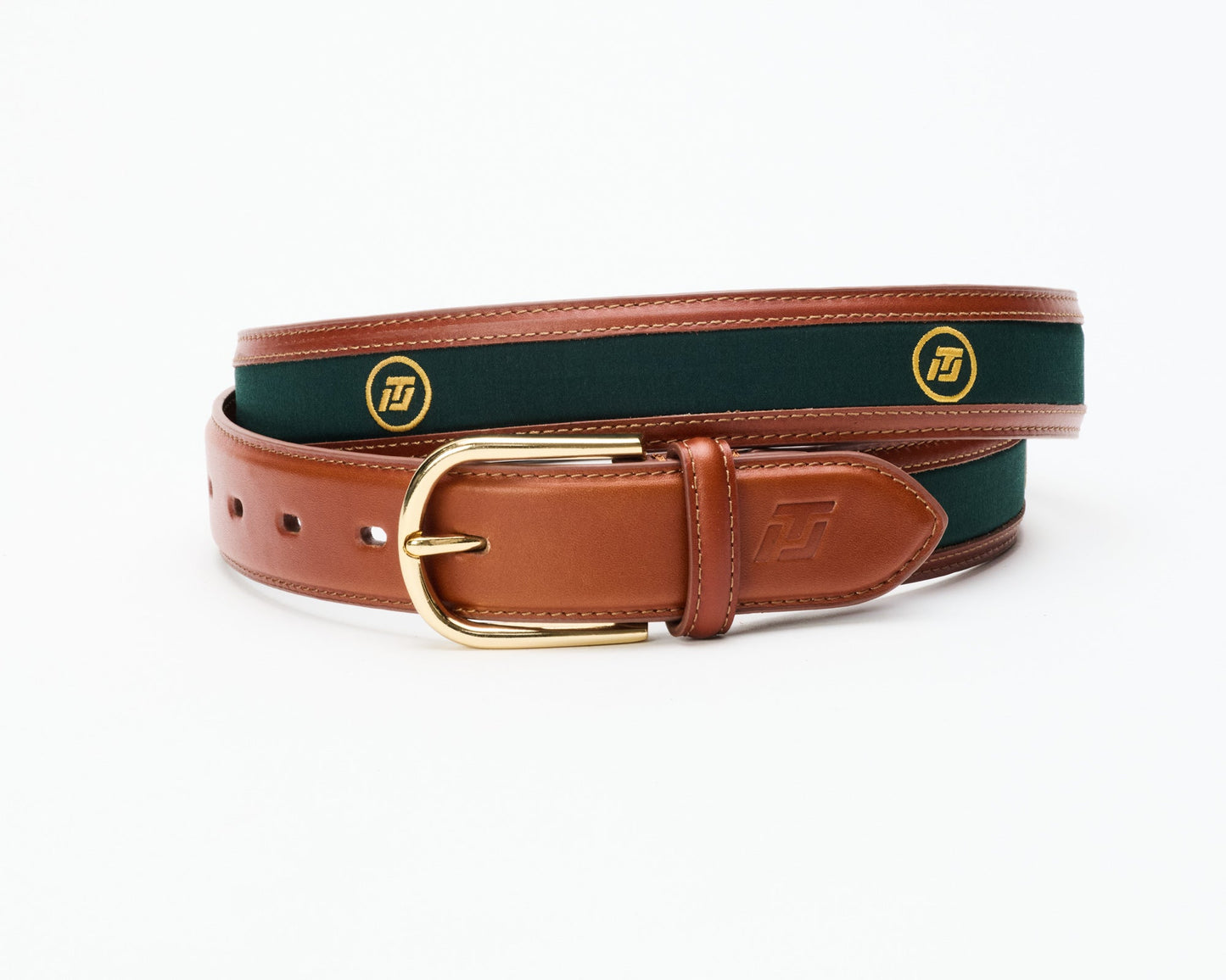 Men's ITL Leather Tournament Belt - Cognac