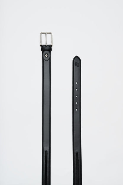 Men's ITL Leather Trapunto Belt - Midnight Navy