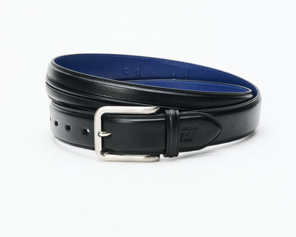 Men's ITL Leather Trapunto Belt - Black