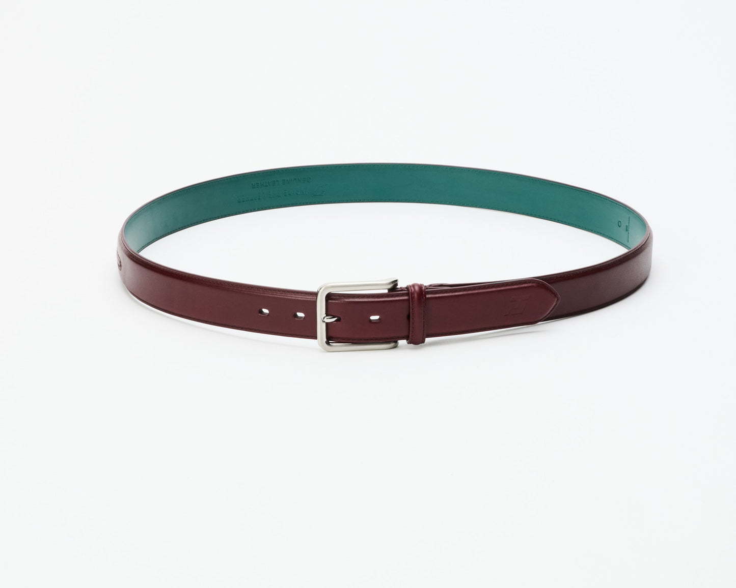 Men's ITL Leather Trapunto Belt - Chocolate