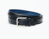 Men's ITL Leather Trapunto Belt - Midnight Navy
