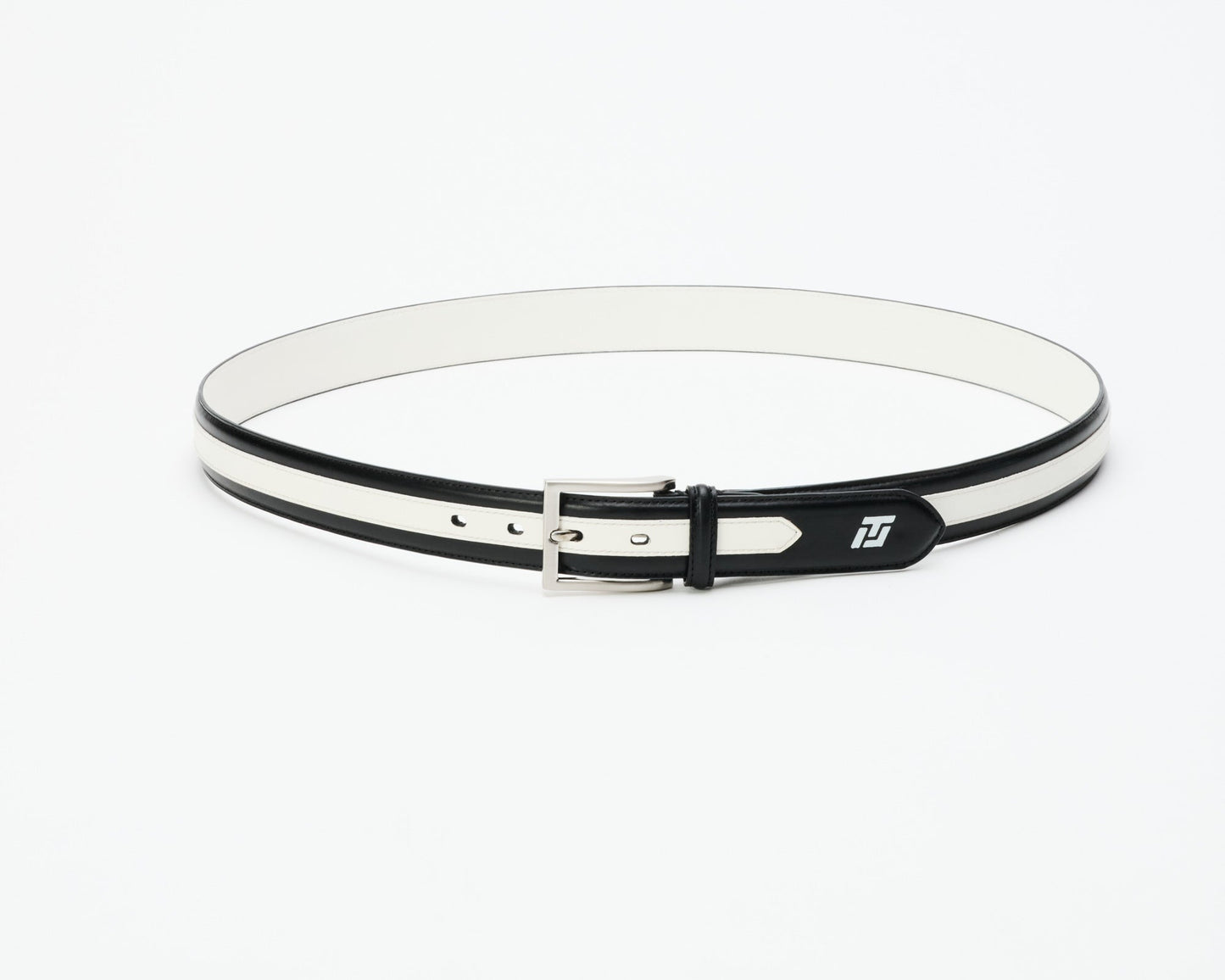 Men's ITL Leather Woods Belt - Black / Ghost White