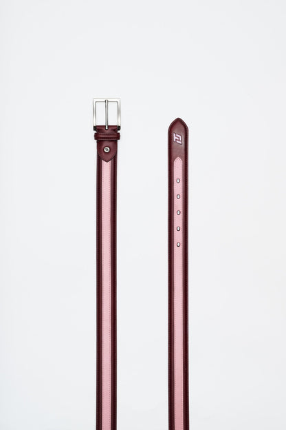 Men's ITL Leather Woods Belt - Chocolate / Dusty Rose