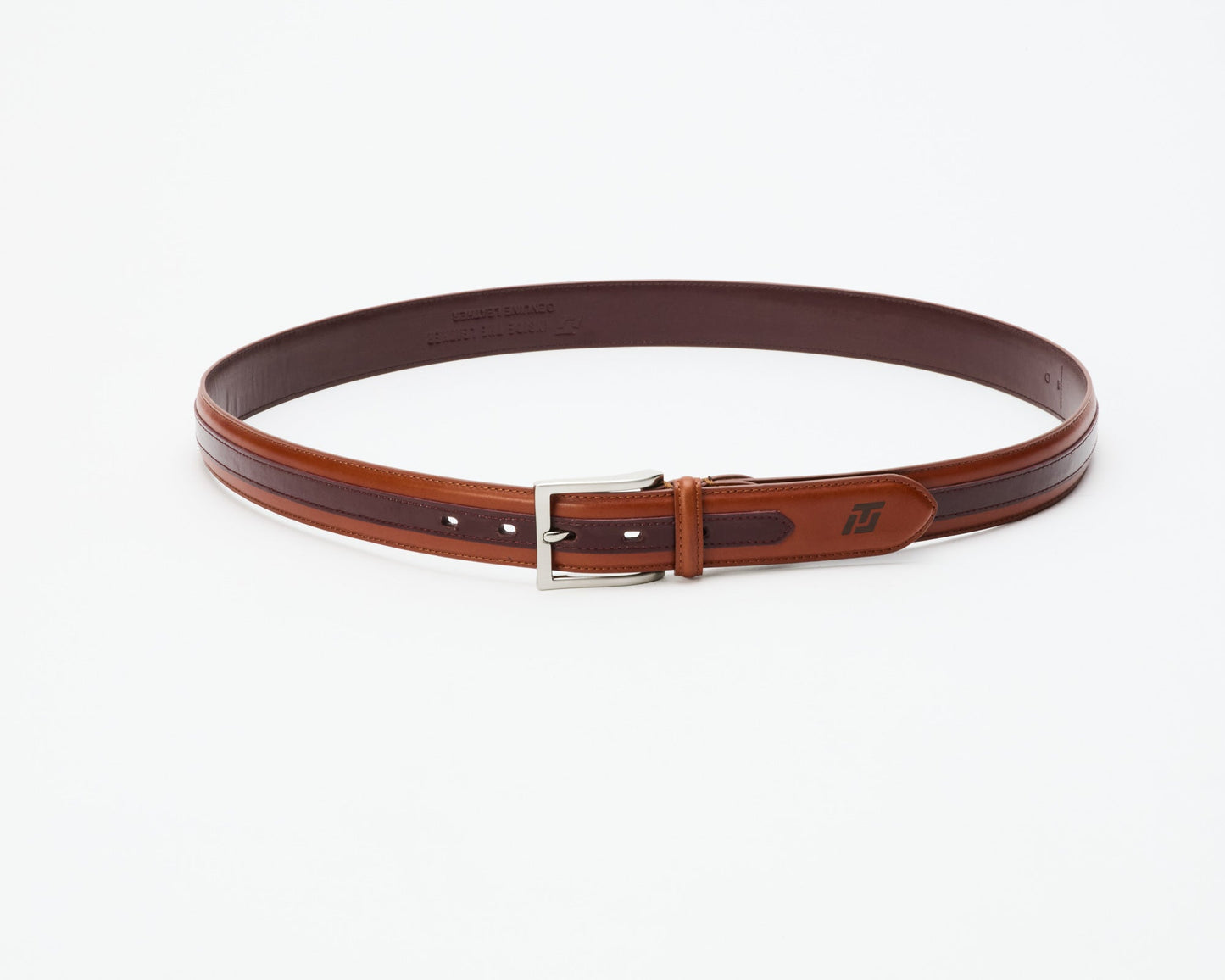 Men's ITL Leather Woods Belt - Cognac / Chocolate