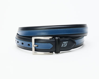 Men's ITL Leather Woods Belt - Navy / Denim Blue