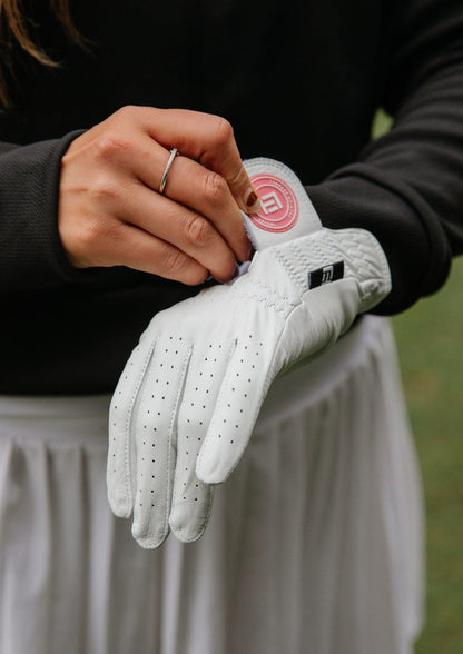 Women's ITL 2.0 Signature Glove - Ghost White / Flamingo